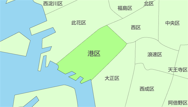 大阪市港区の画像